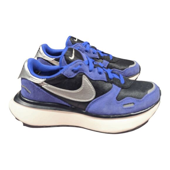 NIKE Phoenix Waffle 'Persian Violet Black Anthracite Metallic Silver' Running Sh - Picture 2 of 9